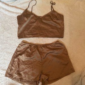 Copper matching tank short set